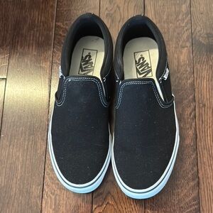 Vans Black Slip-On Sneakers